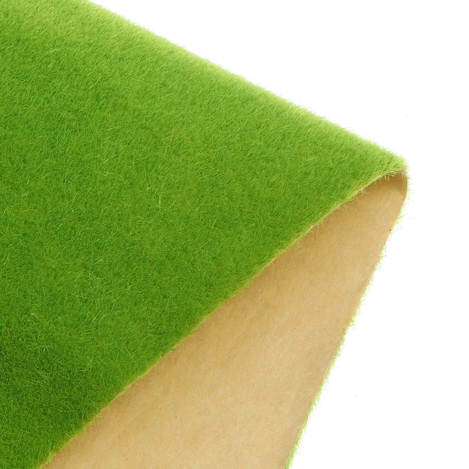 Artificial Grass Mat Light Green High Durability Fake Turf for DIY Train Railroad Scenery Landscape Decoration