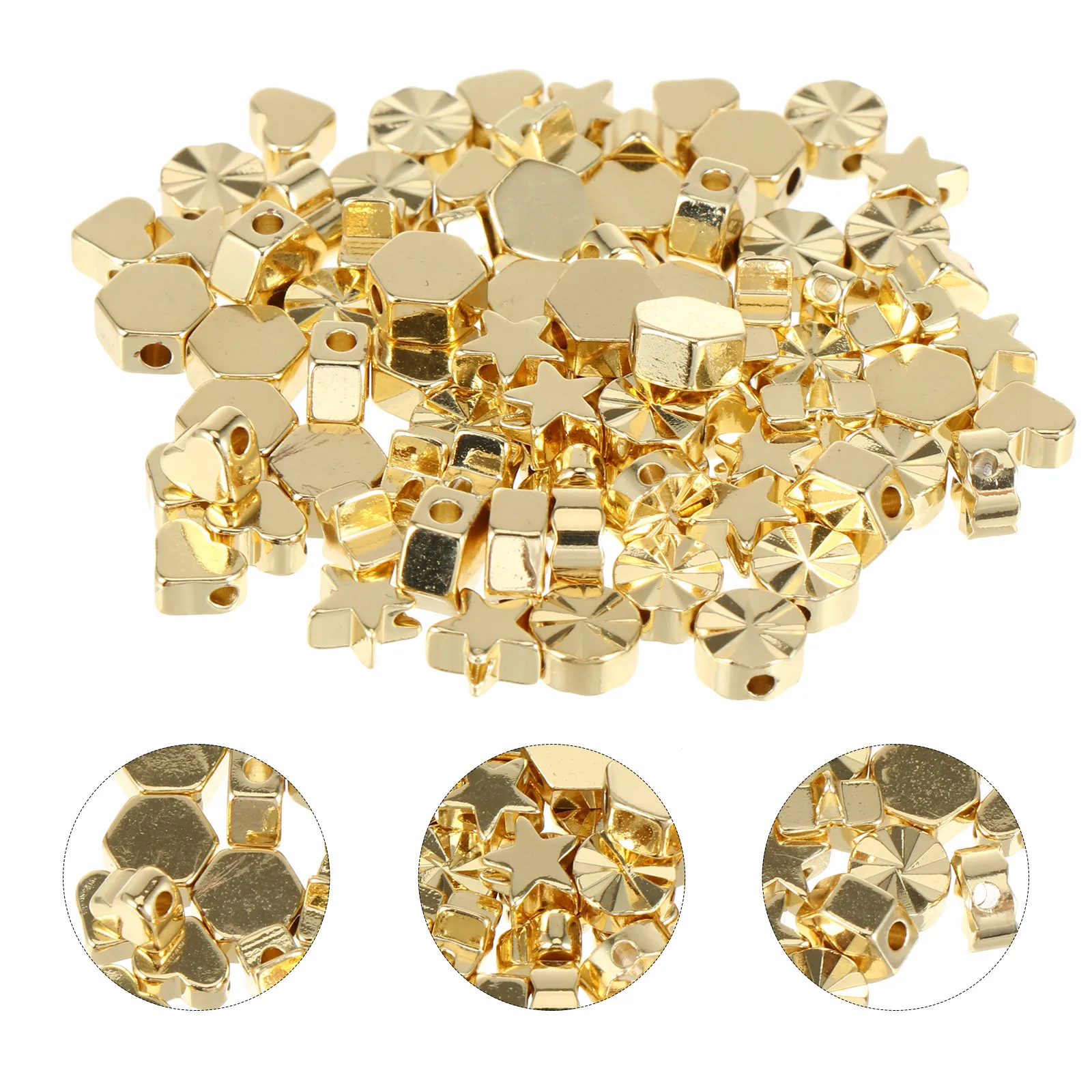 

Набор для изготовления украшений: 80 шт. бусин-разделителей из сплава для браслетов, ожерелий и поделок ручной работы, в форме сердца