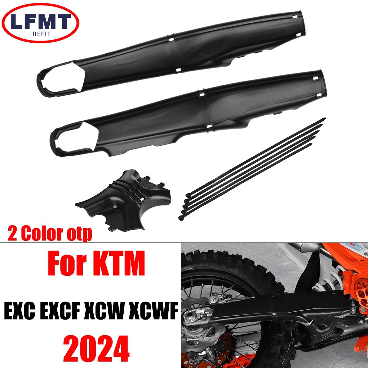 NEW 2024 Motorcycle Swingarm Swing Arm Protector Cover For KTM XCW XCWF EXC EXCF 150 250 300 350 450 Enduro Dirt Pit Bike