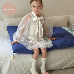 Fashion Baby Girl Princess Cotton Clothes Shirt+Skirt 2PCS Infant Toddler Child Elegant Tulle Blouse Suit Baby Clothes 18M-10Y