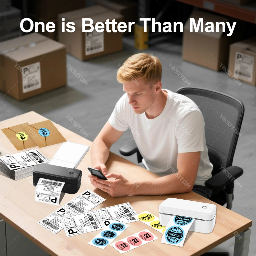 Marklife X4 Thermal Label Printer Portable Printer for 4x6 Mailing Packages Printing Bluetooth Automatic Label Recognition 2026