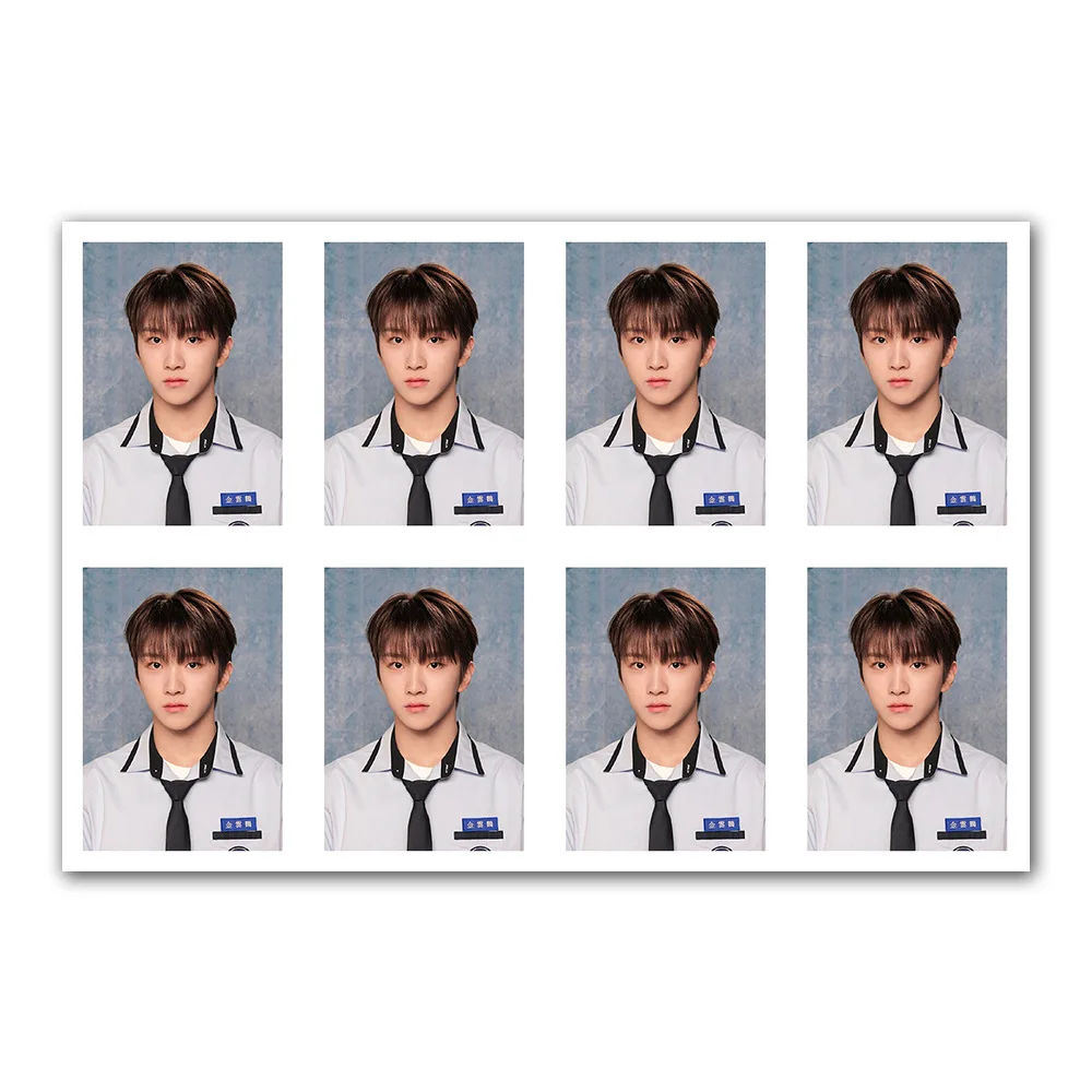 BOYNEXTDOOR One Inch ID Photo WOONHAK RIWOO White Background Photo Postcards INS Korean Style Girls Collection Series Fan Gift