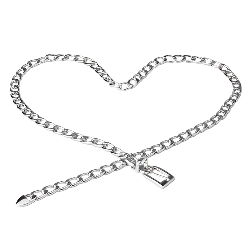 

Metal Women Belt Fashionable Clothes Accessory Adjustable Elegant Unique Waistb All Match nament Clothing