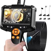 Industrial Endoscope Camera 4.3'' IPS Screen HD1080P 8MM Lens Pipe Inspection Camera for Car Repair Rigid Cable Sewer Borescope