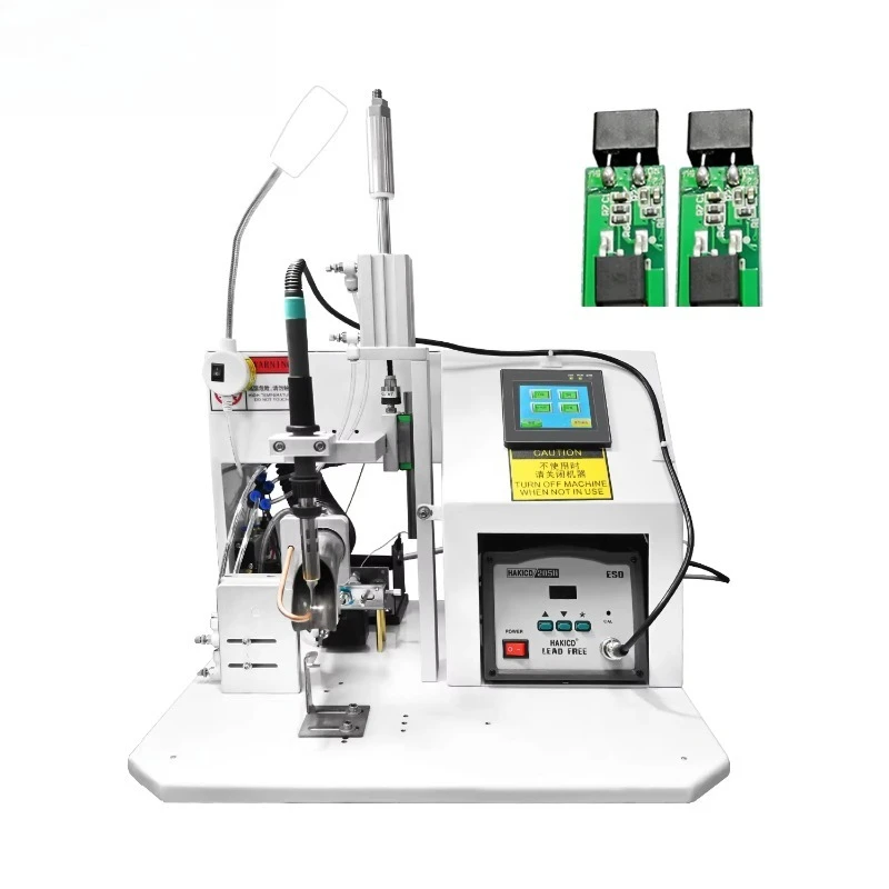 Automatic soldering machine for soldering finished products of PCB wires