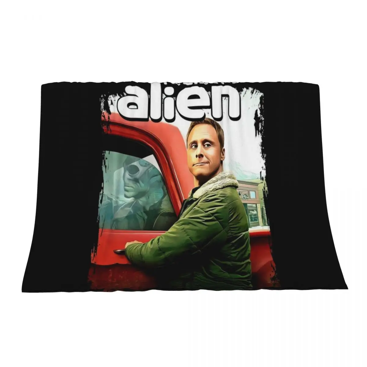 

Resident Alien Series Art Perfect Xmas Gift Fan Throw Blanket Soft Big Decorative Sofas Custom Bed Blankets
