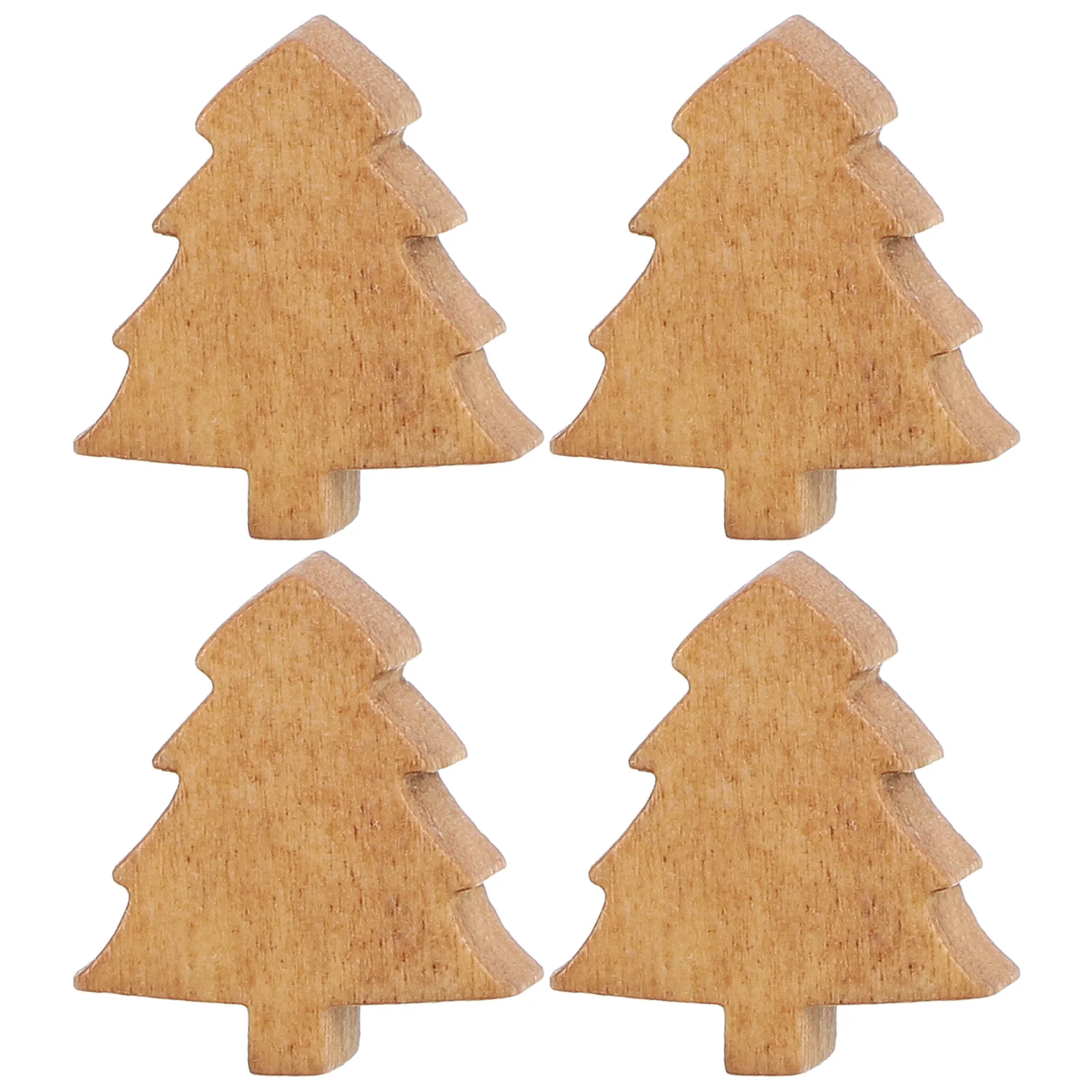25Pcs Minimalist Pine Tree Push Pins Wooden Head Thumb Tacks for Photo Wall Cork Board Message Board Map Decoration Accessories