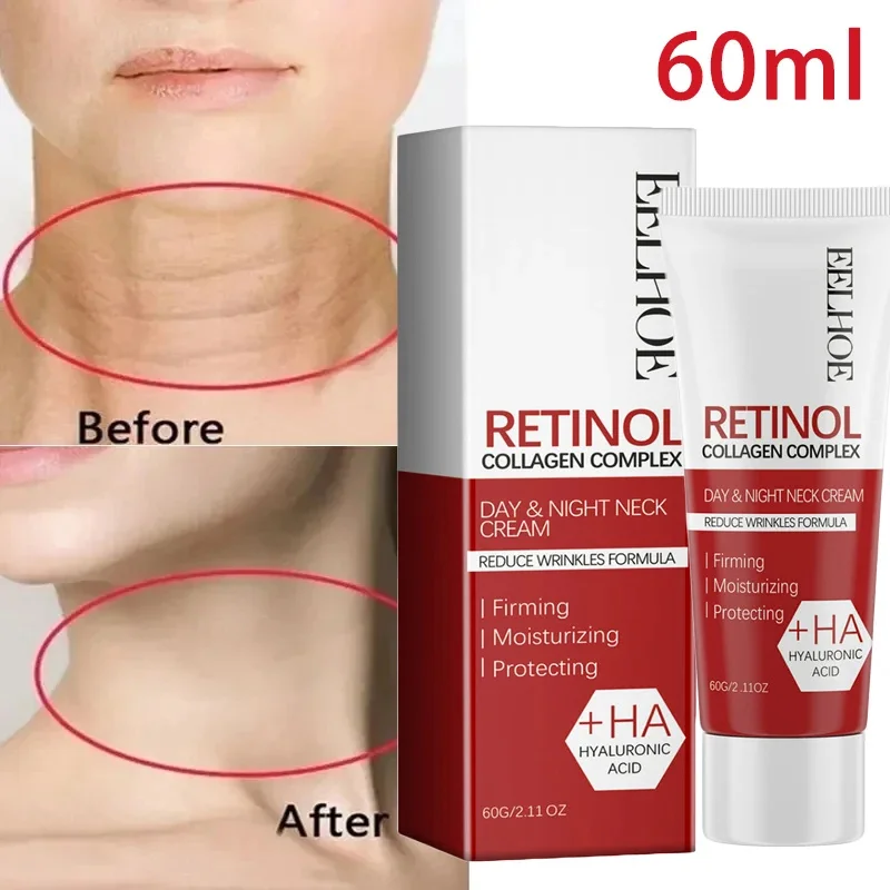 

50g Retinol Neck Anti Wrinkle Cream Lift Fade Neck Line Tighten Double Chin Anti Aging Whiten Moisturizer Face Skin Care Product