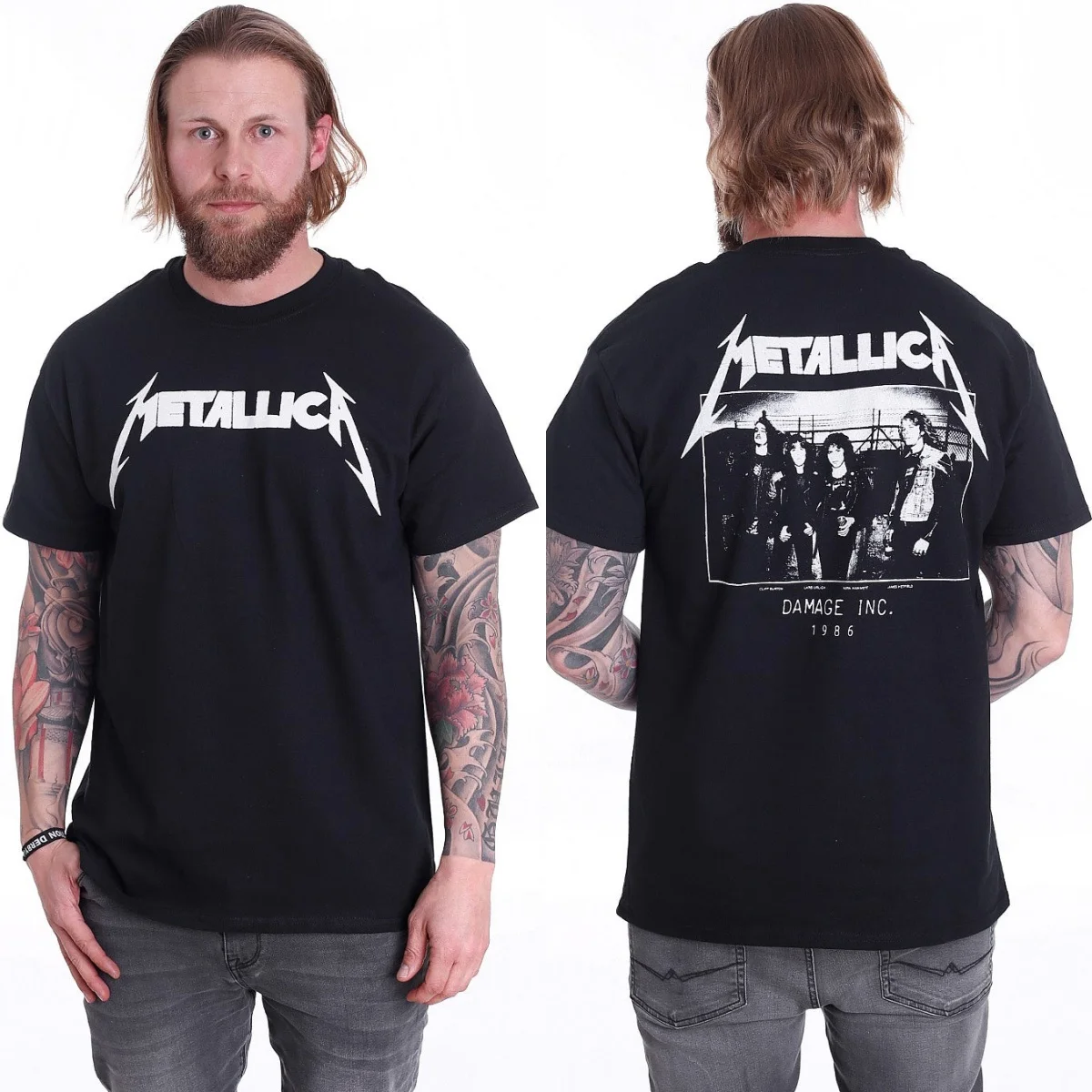 Ride The Lightning Tracks Metallica Band T-Shirt Baumwolle Grafik-T-Shirt Herren Damen Sommer Streetwear – Detail 5