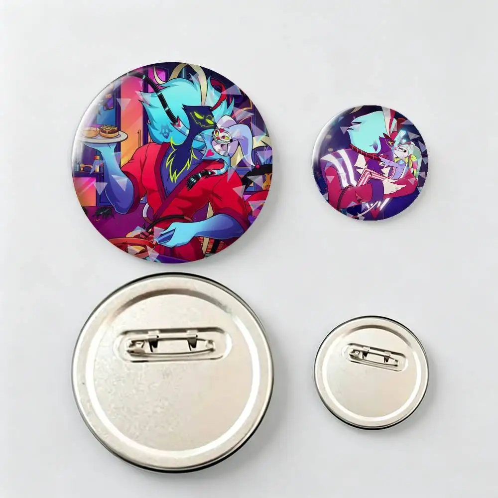 Blitzo Loona Helluva Boss Stolas-s Brooch Metal Decorative Brooch Pins for Backpack Clothes Jacket Accessories,Souvenir.