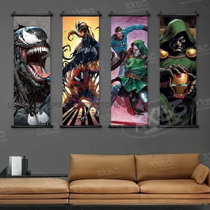 Pantera Black Marvel Poster, Wohnkultur, The Avengers Wandkunst, Gifthängemalerei, Spinnenmann Bildlaufbild, Wolverine Wandbild 10 Hauptverkaufsrahmen Black Pantera - №10