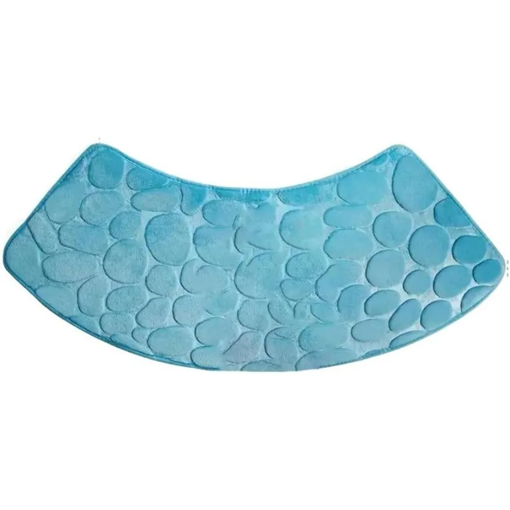 

Угловой коврик для душа, нескользящий изогнутый коврик для душа, изогнутый коврик для ванной для углового душа, противоскользящий коврик для ванной комнаты, который можно стирать в машине