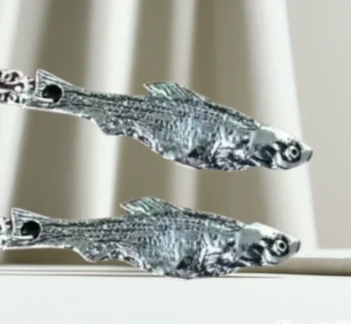 

Fashion Fish Charm Sardine Ocean Animal Goth Boho Cute Detailed Earring Gothic Jewelry