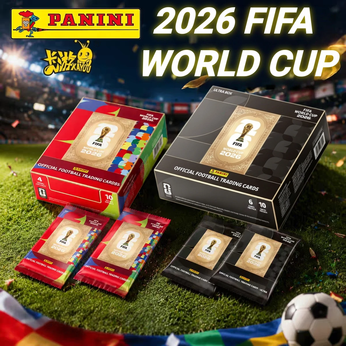 Tarjetas Coleccionables de Fútbol Oficiales de la Copa Mundial FIFA 2026 de KAYOU PANINI, Recuerdos Conmemorativos, Artículos Deportivos Coleccionables