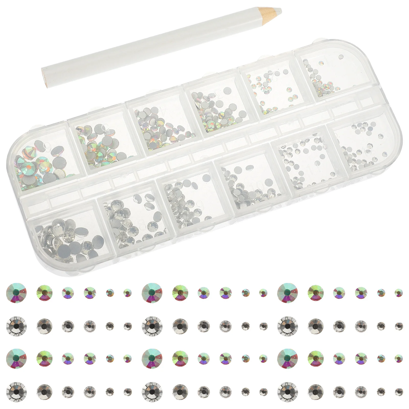 1セット フラットバックラインストーン ネイルチャーム コンパクトデザイン DIYネイルアート ブリングデコレーション ネイル、靴、服、スマホケース、クラフト、ジュエリー用