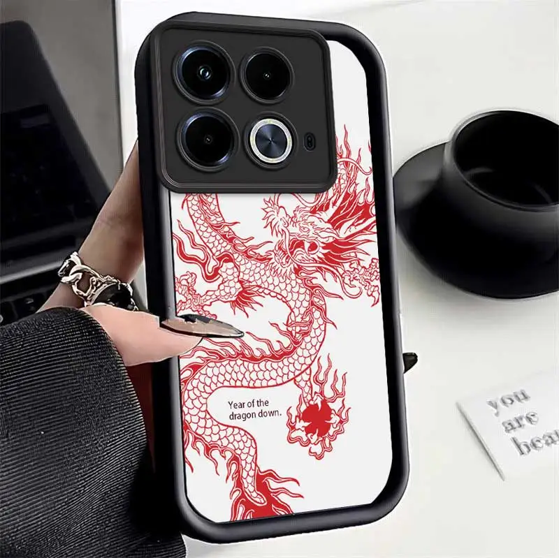 Note40 Line dragon Sky Eye Ladder Phone Case For Infinix Note 40Pro 30 30Pro 30VIP 12 12Pro Smart 8 7 6 Zero 30  Cover