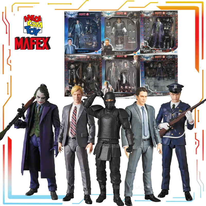 Figurines mobiles MEDICAM TOY pour le modèle de personnage MAFEX Batman : Le Chevalier Noir, Joker/Homme à deux visages/Maître Ninja/Bruce Wayne