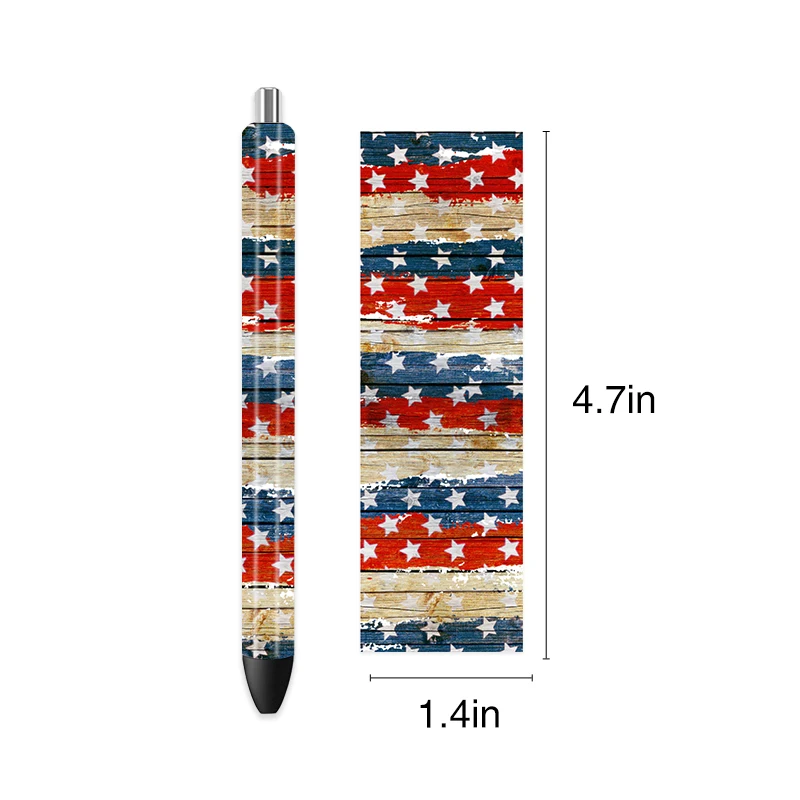 5pcs UV DTF Pen Wrapping Decals UV DTF Vinyl Stickers Waterslide Epoxy Pen Wrapper For Craft Pen Gift School Classroom Office