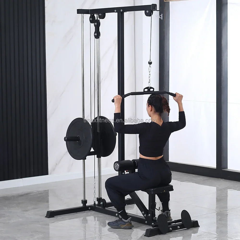 TXL031 Lat Pull Down Machine Plaat Geladen Fitnessapparatuur voor thuis professionele oefening iso zijdelingse roeimachine