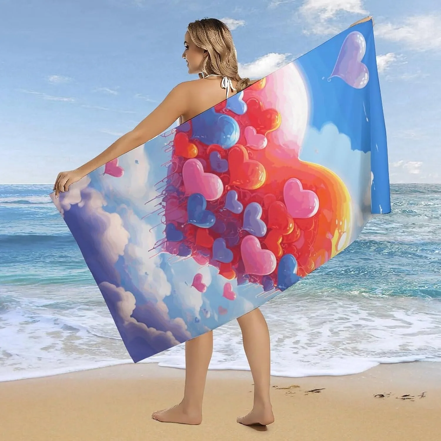 Collorful Balloon Beach Towel for family friends Gifts Towel Quick-Dry Towel For Bath Yoga Tourism Beach GYM Camping Swimming