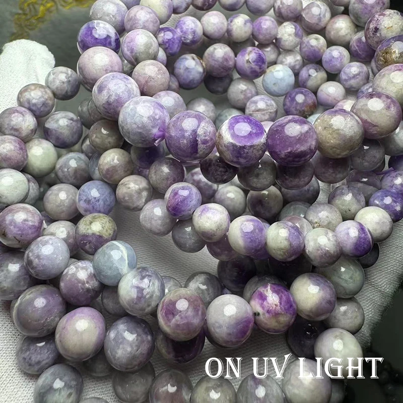 Meihan Natural AAA Purple Hackmanite Smooth Loose Stone Beads For Jewelry Making Design Bracelet Necklace DIY