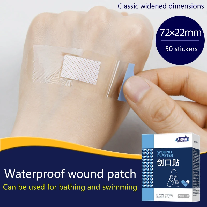 PU Transparent Wasserdicht Band Selbstklebende Medizinische Streifen Wundpflaster Für Sport Baden Schutz Erste Hilfe