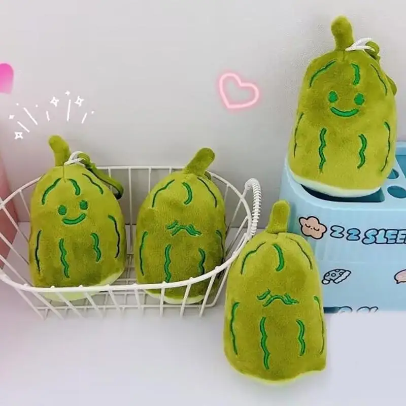 31BB Novelty Green Vegetable Pendant Keyring Stylish Miniature Vegetable Chain Charm Accessory Gift for Friend and Family