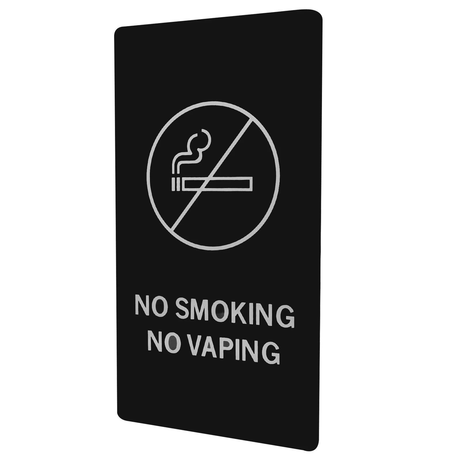 Signage No Smoking Office Smoke Warning Acrylic Signs for Home Bathroom Business