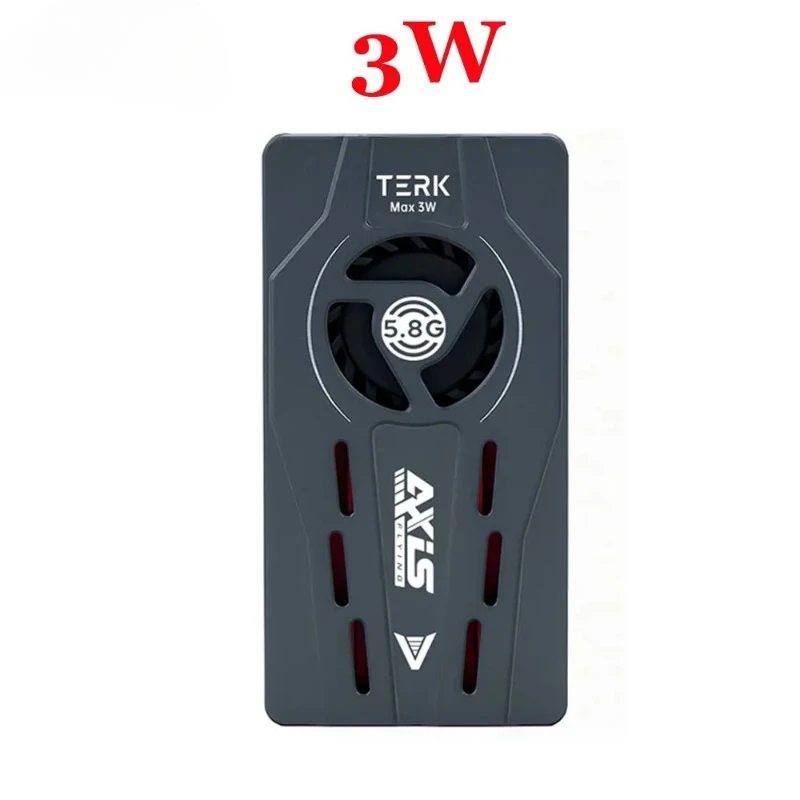 VoidFly 1pcs new Axisflying TERK Max 5.8G 3W VTX Fan with CNC Heat Sink Dual Function-Buttons Built in MIC Silent for Long Range