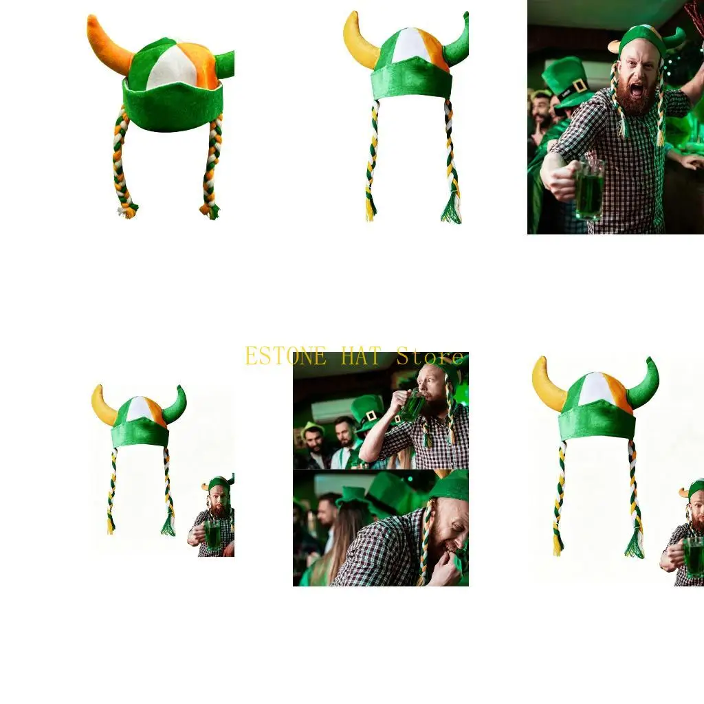 49MF Costume Horn Hat Soft Fabric Party Headwear with Padded Horn Detail for Stage Show Looks and Photo Booth Use