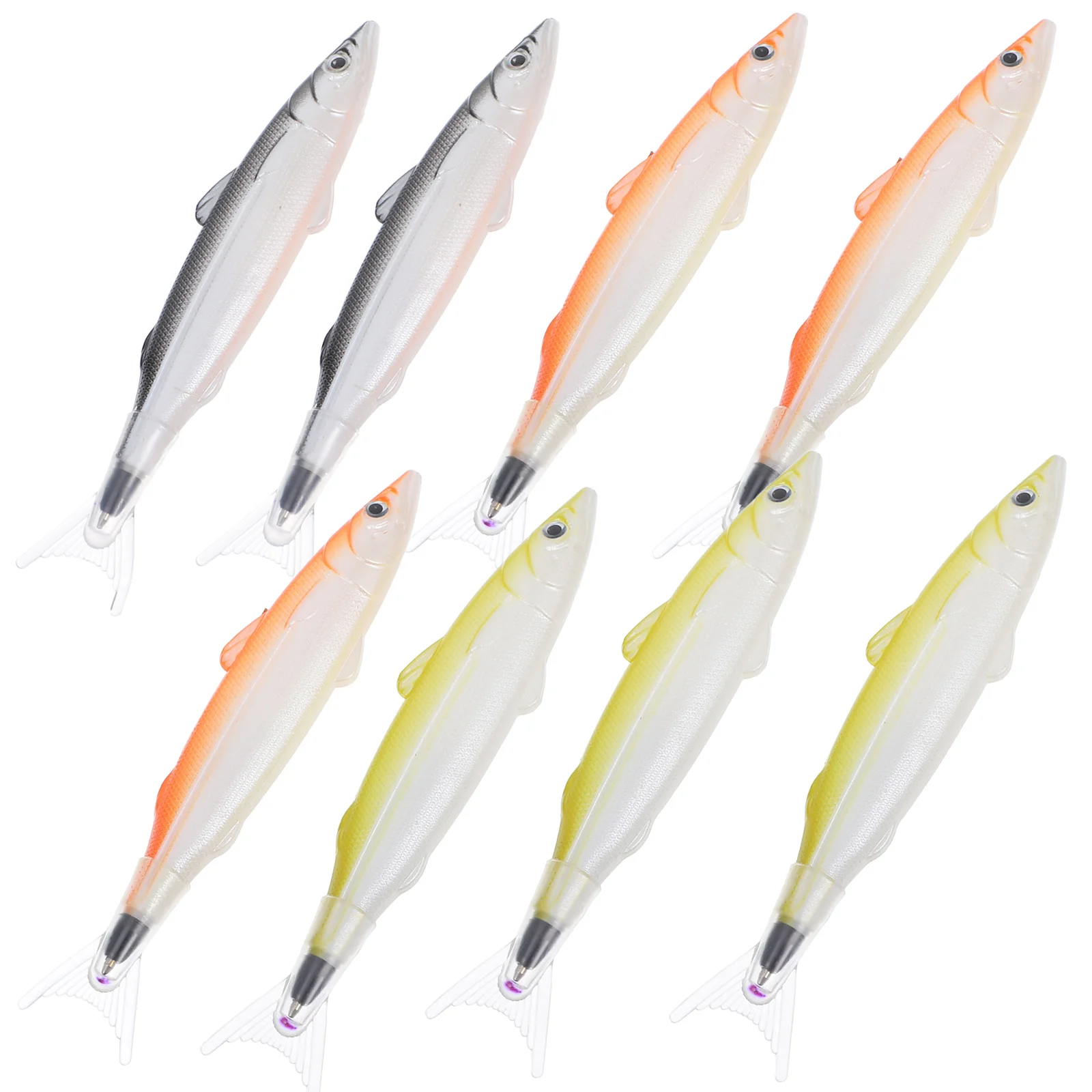 

8 Pcs Signing Pen Child Fountain Ink Card Fish Shapes Tail Shaped Ballpoint Pens