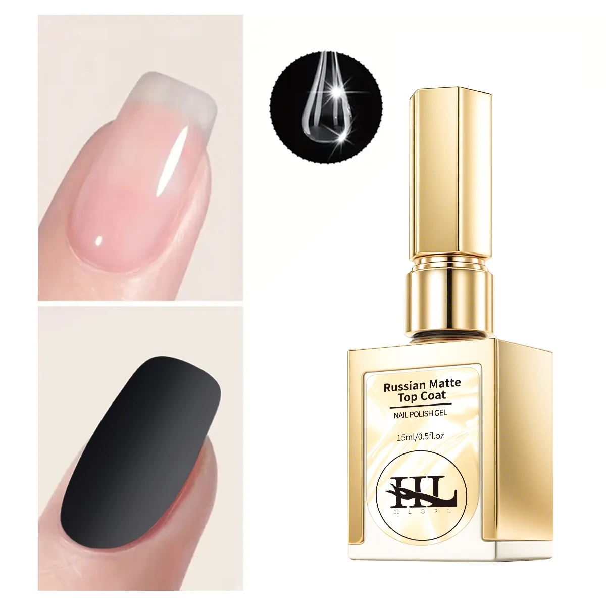 15 ml Matte Top Coat Gel Polish Matte Funktion Gel Semi-Permanent Sealer Lack Soak Off UV LED Nail art Funktionelle Gel Liefert