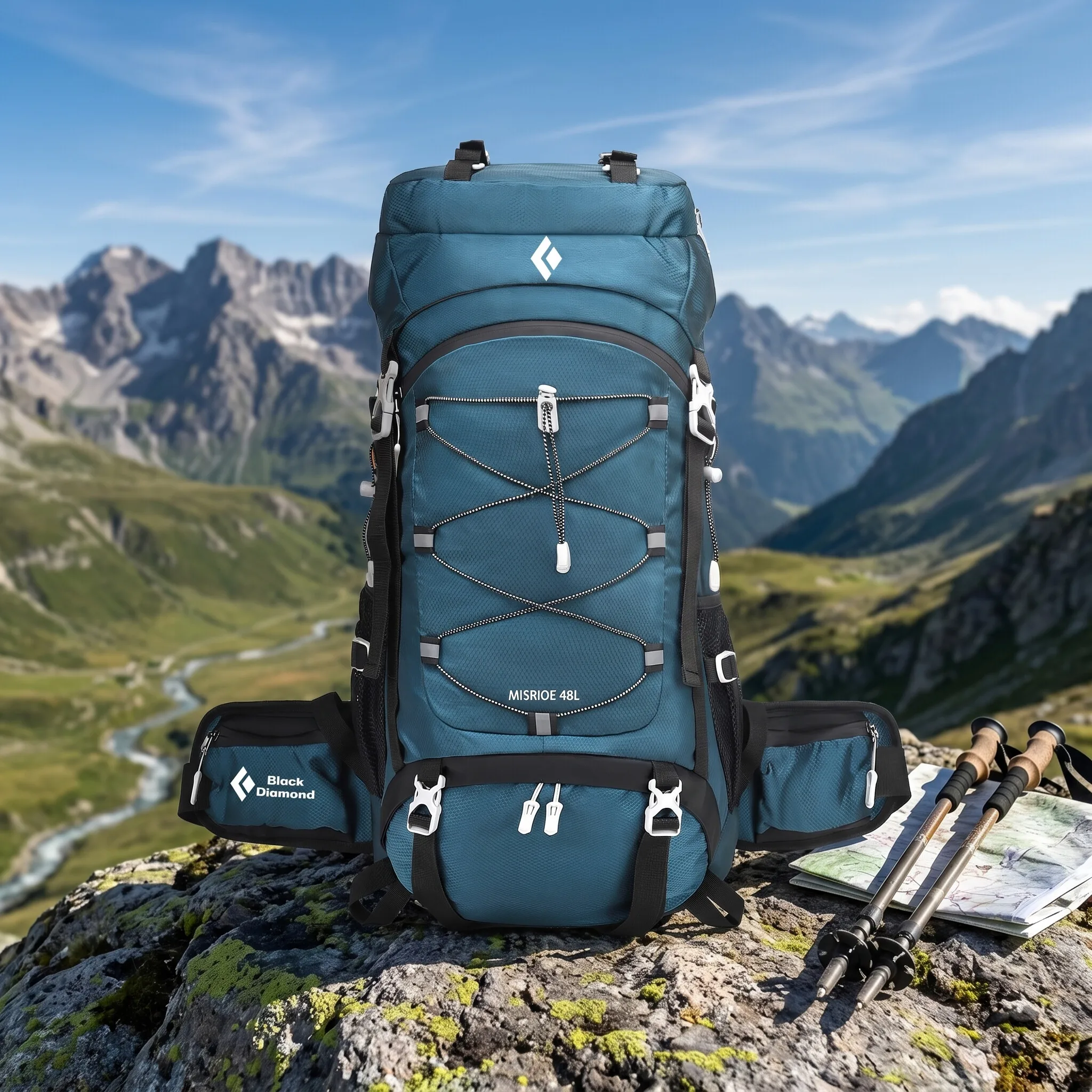 Black Diamond 48L Waterproof Hiking Backpack