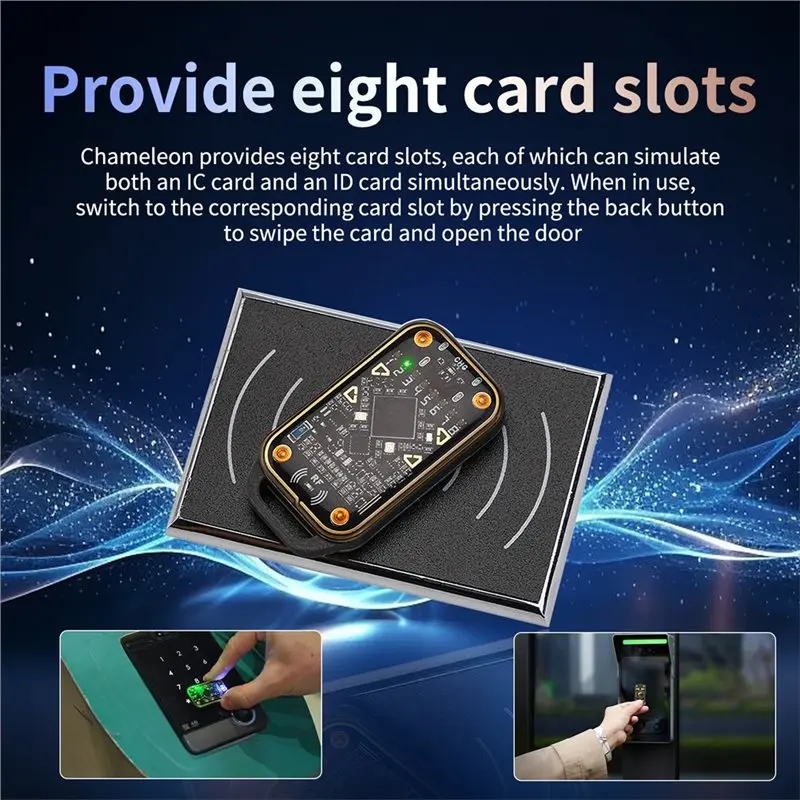 

Стабильная производительность - Новый считыватель-копировщик смарт-карт Chameleon 3.0 NFC для чтения/записи RFID-чипов, ID/IC-карт, с функцией обнаружения и эмулятором смарт-карт C