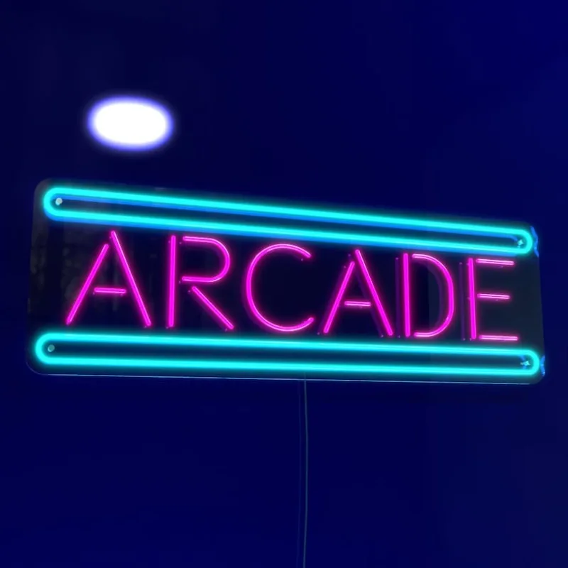 Retro Arcade Neon Sign Arcade Lighting Sign Mancave LED Sign Luminous Gameroom Home Decor