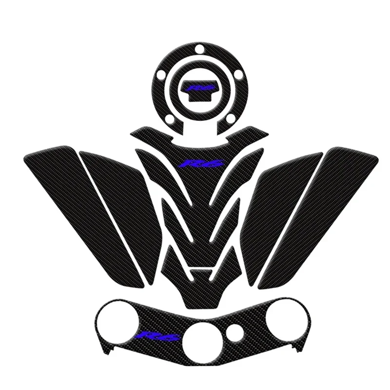 3D Epoxy resin Sticker Motorcycle Tank pad Decals Protector Fit For YZF R6 YZFR6 2006-2017 2016 2015 2014 2013 2012 2011