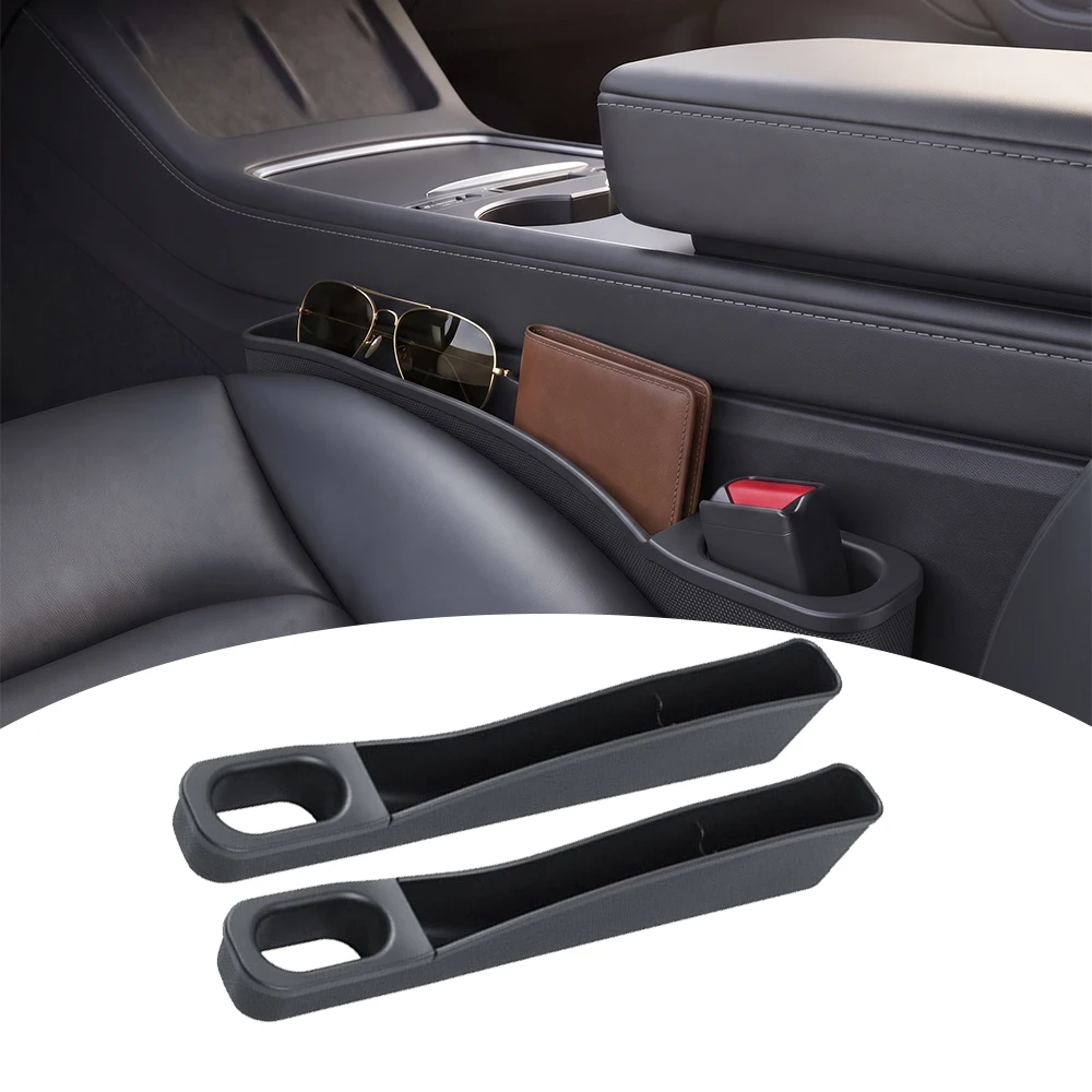 For Tesla Model 3 Highland Model Y Juniper Model Y Model 3 Car Seat Gap Filler Seat Crevice Box Between Seat Console Organizer