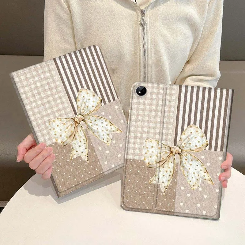 

Vintage Bowknot Pattern For Vivo IQOO Pad2 Pad3 Pad5 Air SE Pro 12.1 12.3 13 11.5 11 inch Tablet Case