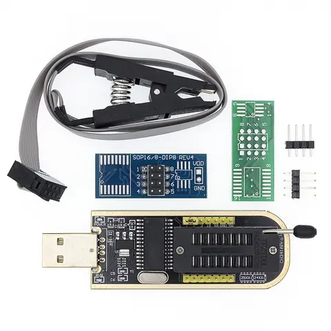 CH341A USB EEPROM Programmer with SOIC8 Clip TENSTAR ROBOT