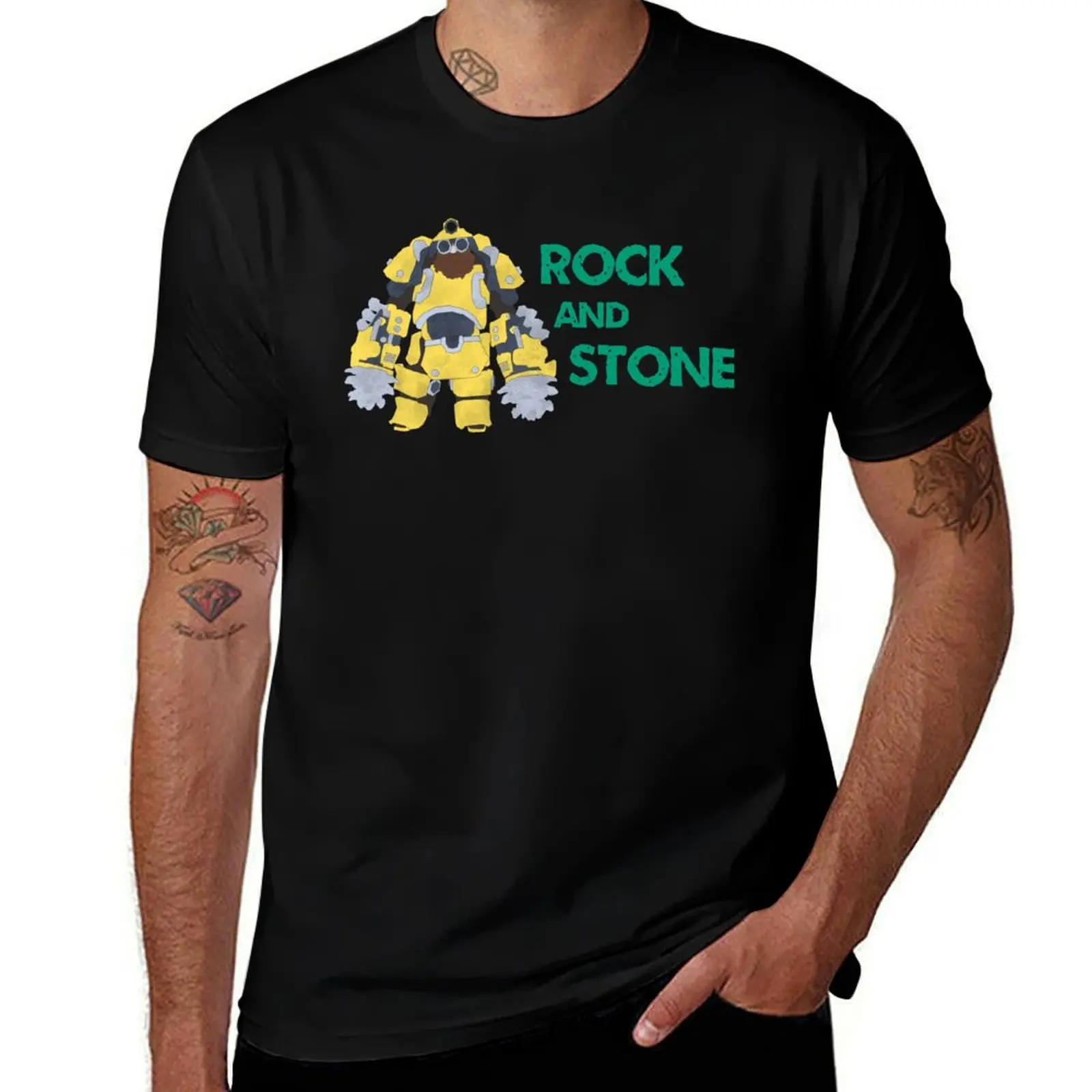 

Rock Driller Stone- shirts shirts t t tshirt cotton funny for and anime T-Shirt man graphic