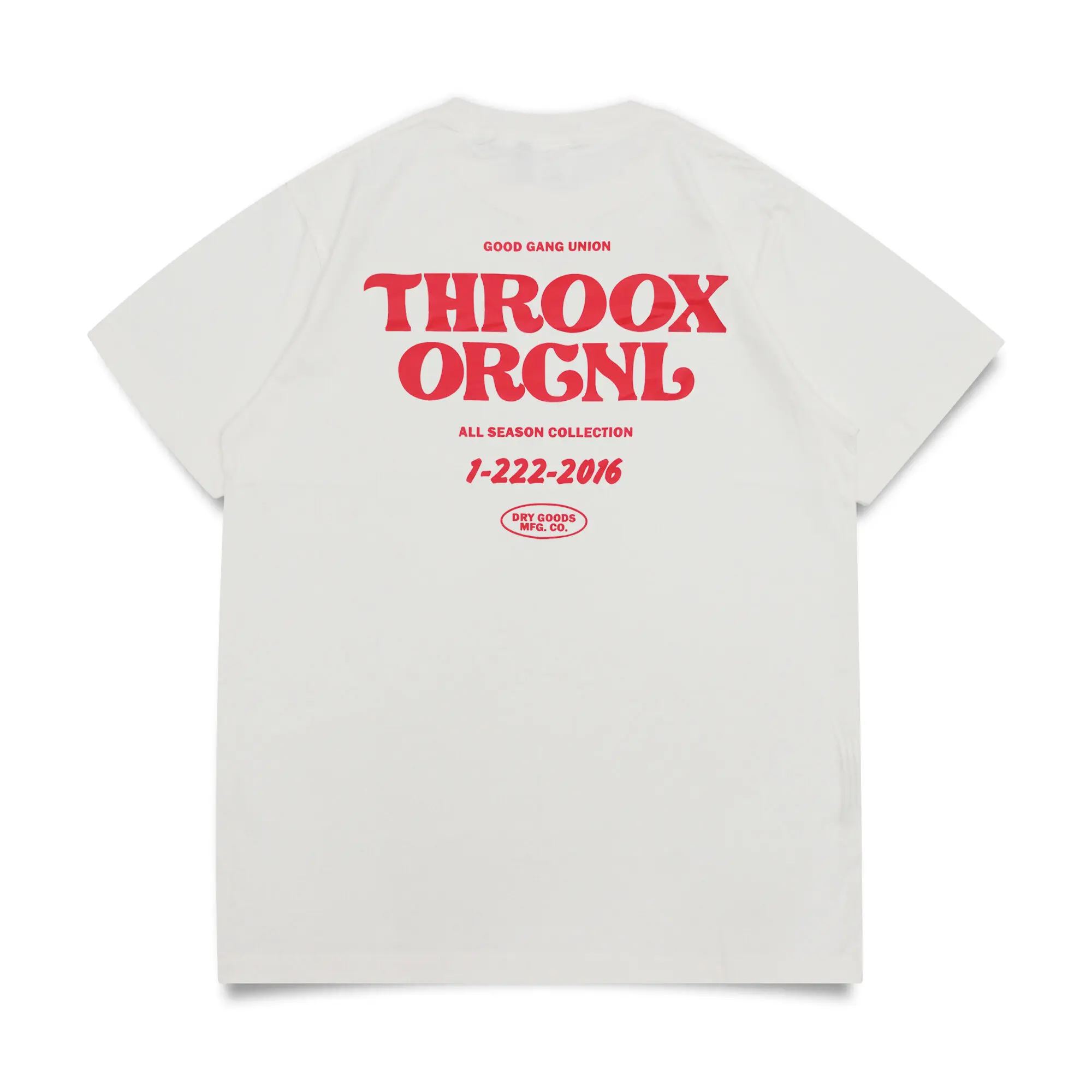 Throox Kaos Pendek Damara White Cotton Combed 30s