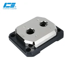 IceManCooler Full Nickel Plated CPU Water Block For Intel 1700,AMD AM5 Processor Direct Core Delid Die Cooler,ICE-DWB12