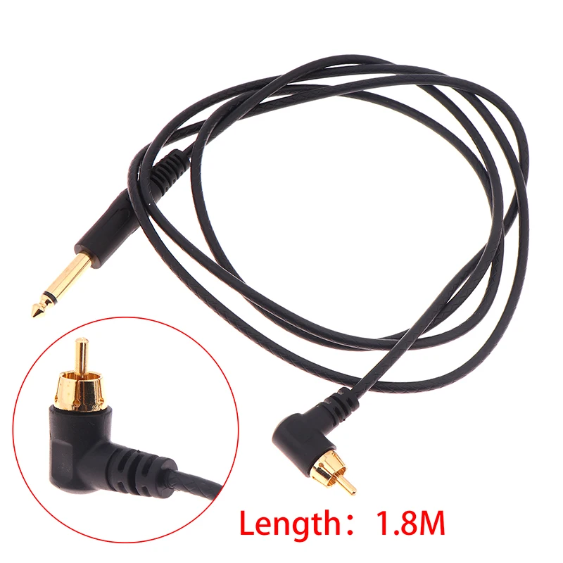 

1 шт., 1,8 м, Pro, зажим для татуировки, шнур Rca, кабель из ПВХ для тату-машины и источника питания