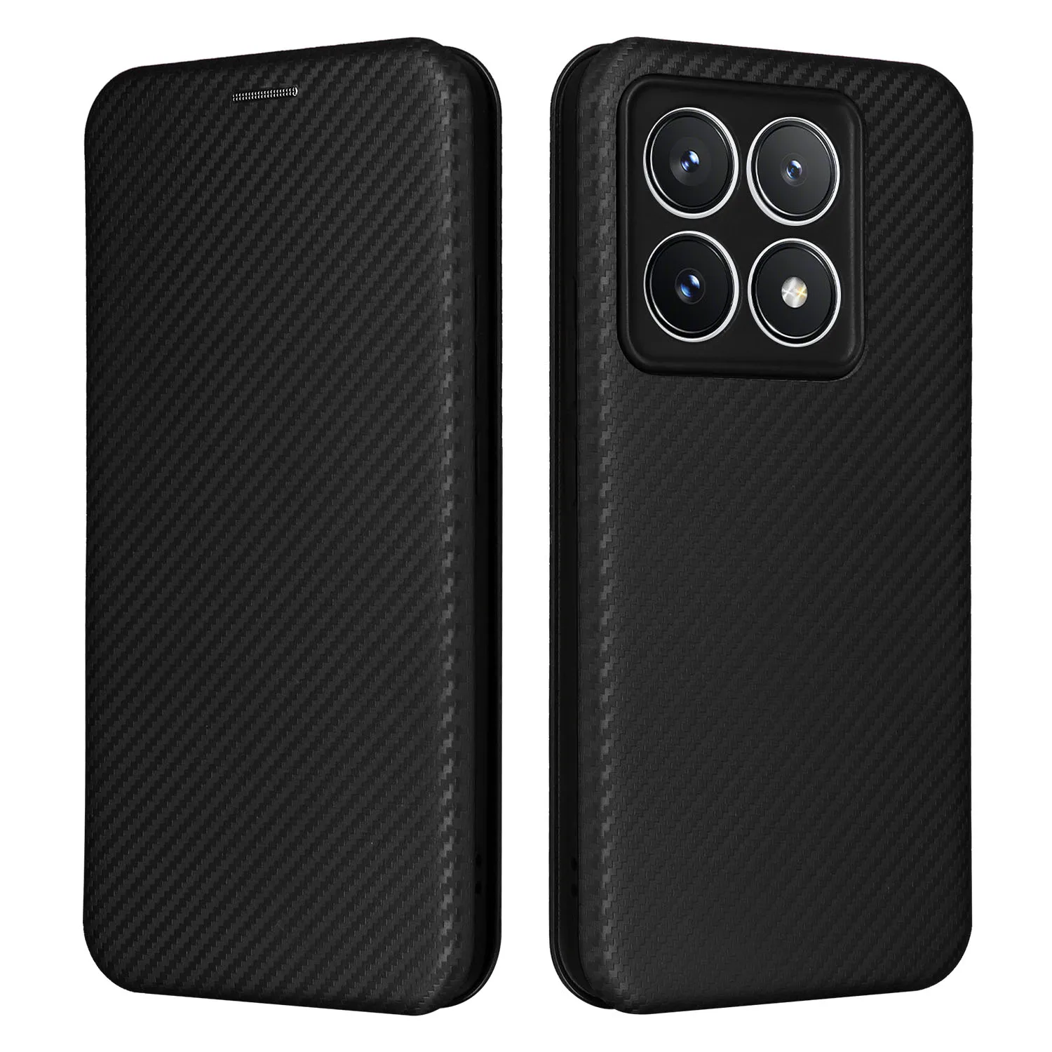 For Xiaomi Mi 14T PRO Luxury Carbon Fiber Skin Flip Leather Case Book Magnet Full Cover For Xiaomi 14T PRO 14TPro Phone Bags