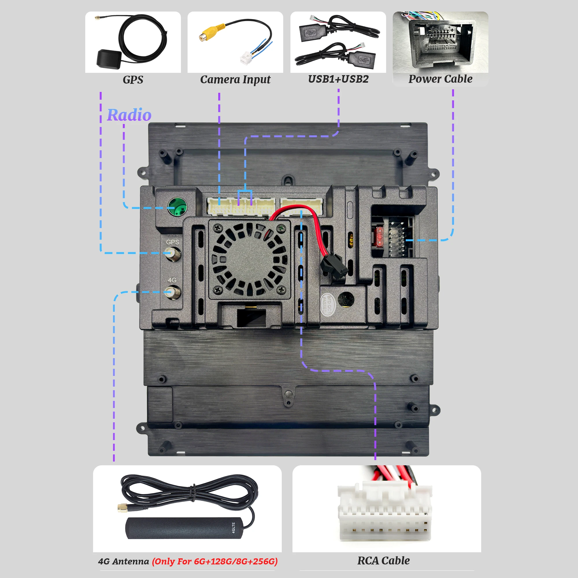 Radio Multimedia para Auto con Android 15 de 9.7 Pulgadas para Mitsubishi Outlander XL 2 2008-2011, Navegación GPS 4G, Pantalla Inalámbrica Carplay 5