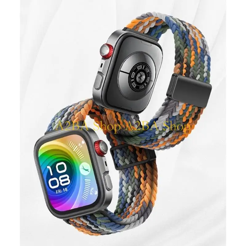A2BA Woven Nylon Band Quick Release Clasp Multifunction Choose for fit3/4/4Pro