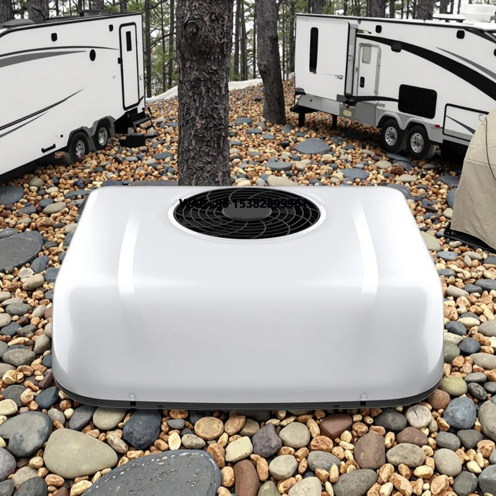 جيد 12 فولت 24 فولت تيار مستمر ضاغط عاكس RV مكيفات الهواء شاحنة تخييم على السطح وقوف السيارات مكيفات الهواء مع منفاخ فرش #1