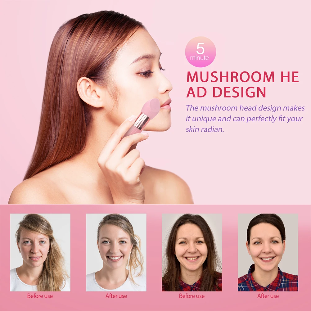 

6pcs Makeup Powder Puff Mushroom Pen Gadget Brush Accessories Women Foundation Sponge Portable Sponges H held