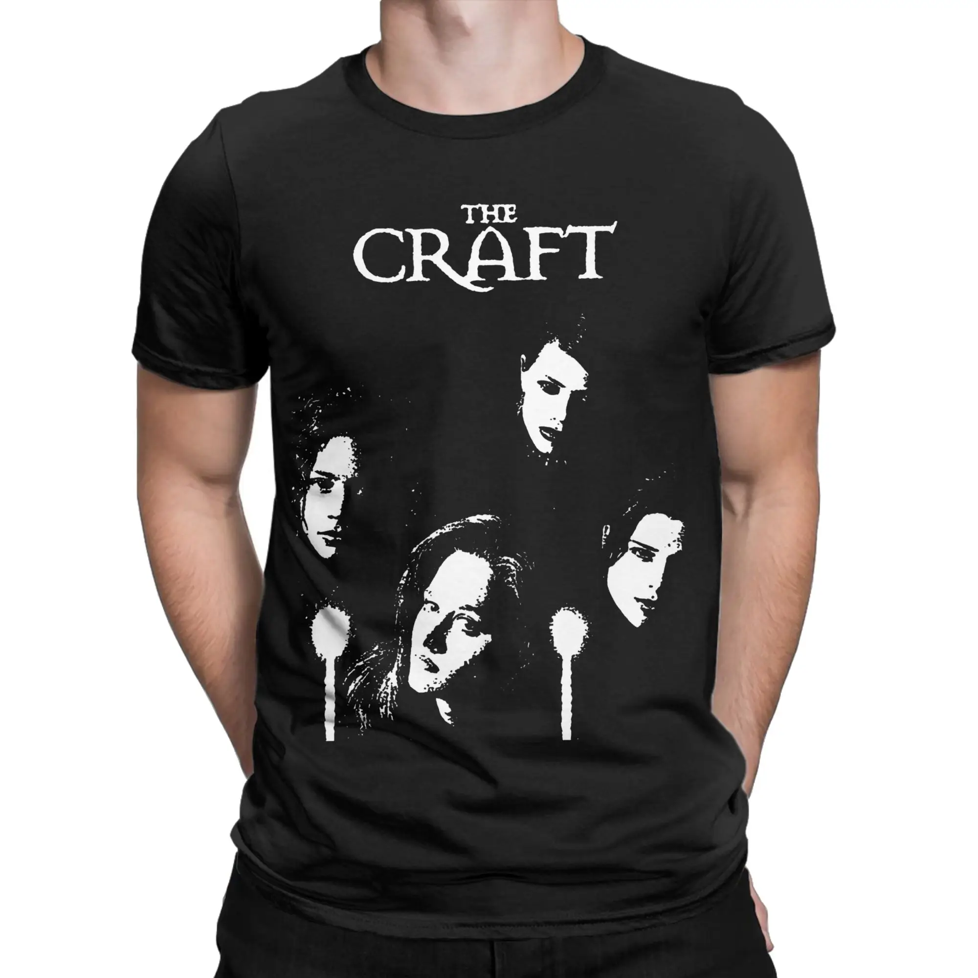 The Craft T Shirt Men's  Pure Cotton Novelty T-Shirts Round Collar  Tees Short Sleeve Clothes Plus Size