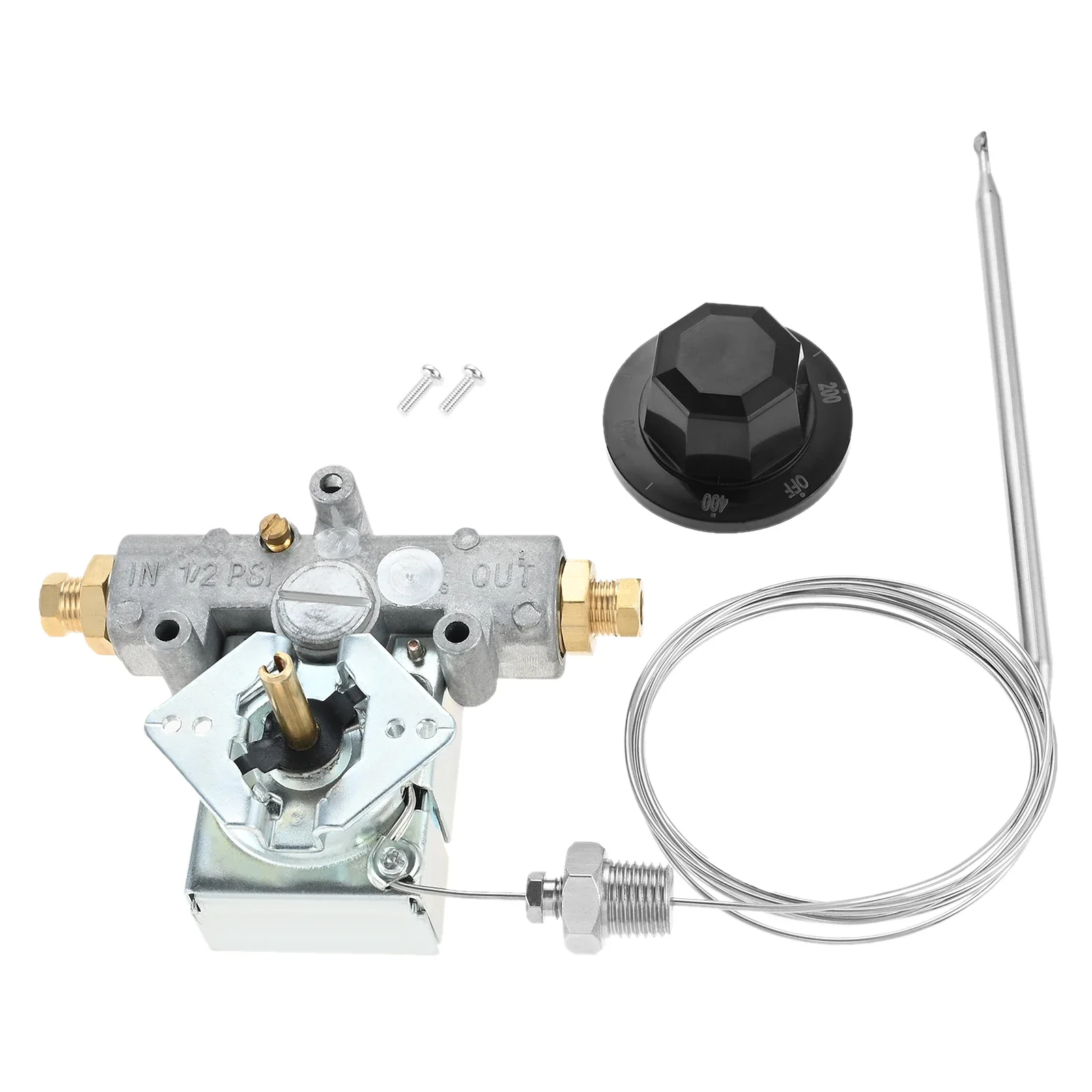 Gas Fryer Thermostat Compatible for Pitco P5047588 GSA60301800 4290-006 Gas Thermostat with 200-400 F Range 1/4